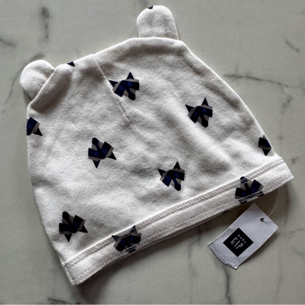 Baby Gap Cotton Beanie Hat with Fox Ears 6-12mos